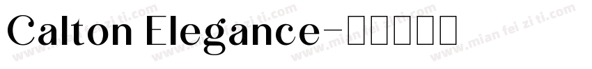 Calton Elegance字体转换